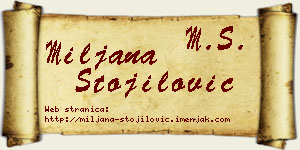 Miljana Stojilović vizit kartica